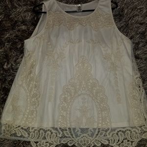 Lace tank top